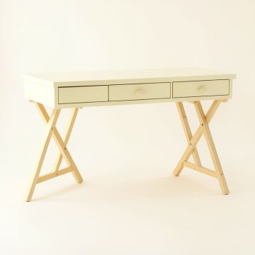 Sage Crest Writing Desk - Ivory (synthetic illustration; no displayed measurements)