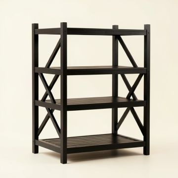 Dawn Canyon Empty Seed-Starting Shelving Unit Without Lights - Black (synthetic illustration; no displayed measurements)