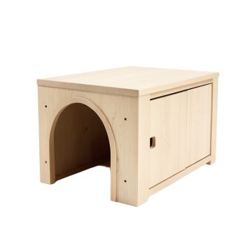 Laurel Brook Empty Furniture-Style Litter Enclosure - Beige
