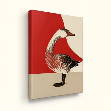 Canadian Geese Graphic Art On Canvas (synthetic illustration; no displayed measurements)