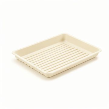 Ash Canyon Empty Under-Desk Cable Tray - Cream (synthetic illustration; no displayed measurements)