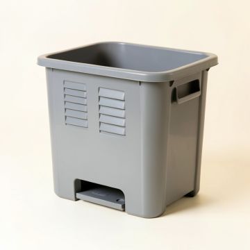 Fern Bridge Closed Garden Compost Bin - Gray (synthetic illustration; no displayed measurements)