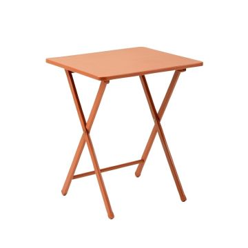 Wren Arc Compact Balcony Table - Terracotta