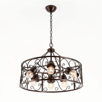 Allegro 8-Light Unique / Statement Drum Chandelier (synthetic illustration; no displayed measurements)