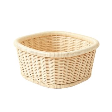 River Bluff Empty Storage Basket - Ivory