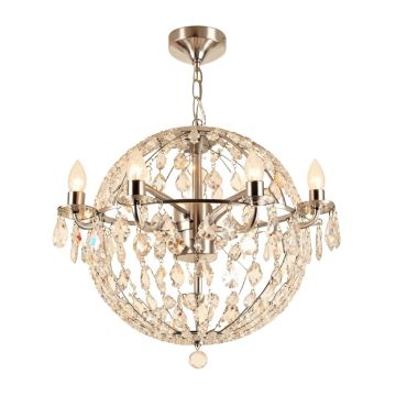 Stuart Sputnik Sphere Chandelier With Crystal Accents