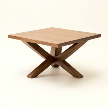 Casimir Cross Legs Coffee Table (synthetic illustration; no displayed measurements)