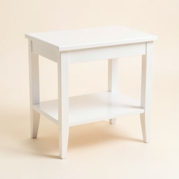 Elm Canyon Side Table - White (synthetic illustration; no displayed measurements)