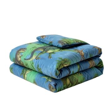 Mod Dinosaur 4 Piece Comforter Set (synthetic illustration; no displayed measurements)