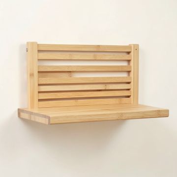 Vale Arc Wall-Mounted Entryway Organizer Shelf - Beige (synthetic illustration; no displayed measurements)