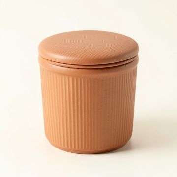 Olive Crossing Storage Canister With Lid - Terracotta (synthetic illustration; no displayed measurements)