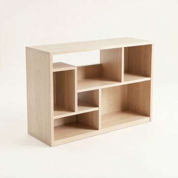 Elm Branch Desktop Shelving Unit - Beige (synthetic illustration; no displayed measurements)