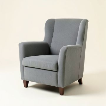Upholstered Wingback Arm Chair (synthetic illustration; no displayed measurements)