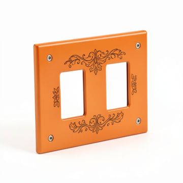 Flower Girl Mexican Art Colorful 2-Gang Toggle Light Switch Wall Plate (synthetic illustration; no displayed measurements)