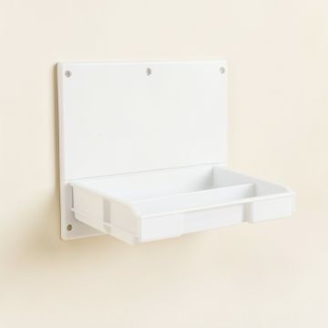 Aspen Brook Empty Wall-Mounted Tool Organizer Panel - White (synthetic illustration; no displayed measurements)