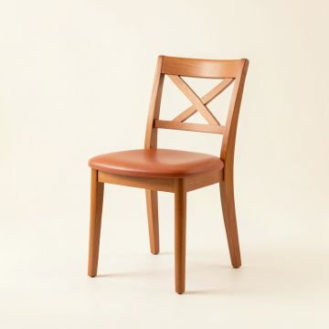 River Crest Dining Chair - Terracotta (synthetic illustration; no displayed measurements)