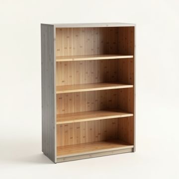 Holly Dell Freestanding Bookcase - Gray (synthetic illustration; no displayed measurements)