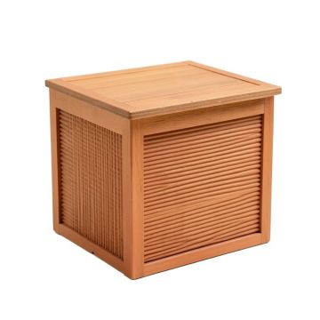 Dune Bend Closed Outdoor Storage Box - Terracotta