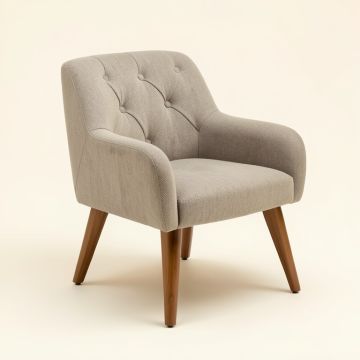 Vachakan Tufted Side Chair In Transparent (synthetic illustration; no displayed measurements)