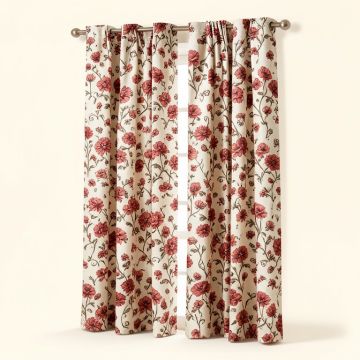 Ambesonne Floral Curtains (synthetic illustration; no displayed measurements)