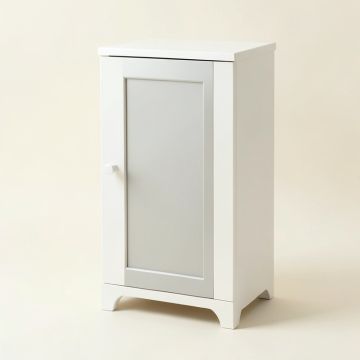 Roberts 26 '' W X 34 '' H X 13 '' D Free-Standing Bathroom Cabinet (synthetic illustration; no displayed measurements)
