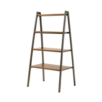Dawud 64 '' H X 30 '' W Metal Ladder Bookcase