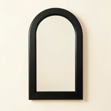 Heath Arc Framed Wall Mirror - Black (synthetic illustration; no displayed measurements)