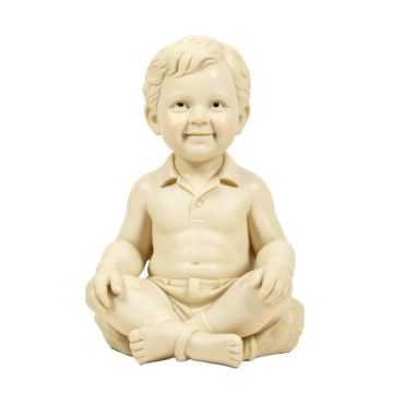 Rutz Boy Sitting Statue
