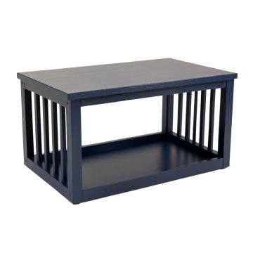 Aspen Crest Empty Furniture-Style Pet Crate - Navy