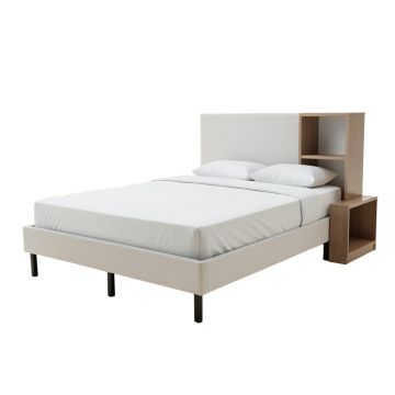 Body Caspian Twin Platform Bed With Bookcase