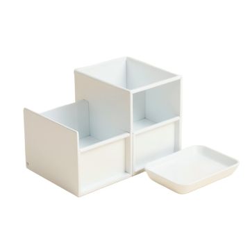Hazel Bridge Empty Coffee-Station Organizer - White