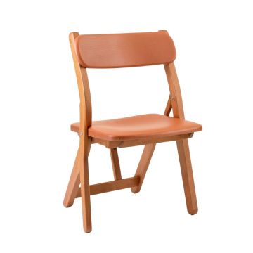 Maple Bridge Folding Outdoor Chair - Terracotta