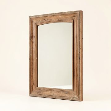 Woodwright Beveled Distressed Accent Mirror (synthetic illustration; no displayed measurements)