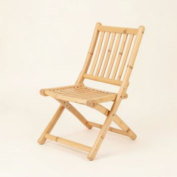 Harbor Crossing Folding Outdoor Chair - Beige (synthetic illustration; no displayed measurements)