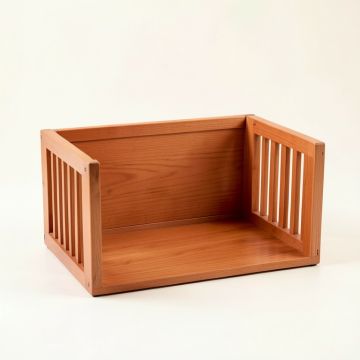 Rowan Bend Empty Furniture-Style Pet Crate - Terracotta (synthetic illustration; no displayed measurements)