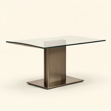 Curtsinger Glass Top Modern Dining Table (synthetic illustration; no displayed measurements)