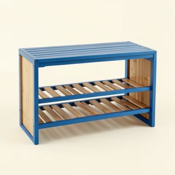 Sage Dell Shoe Storage Bench - Blue (synthetic illustration; no displayed measurements)