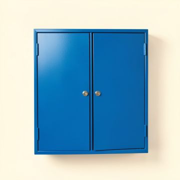 Bay Bend Wall-Mounted Laundry Cabinet - Blue (synthetic illustration; no displayed measurements)