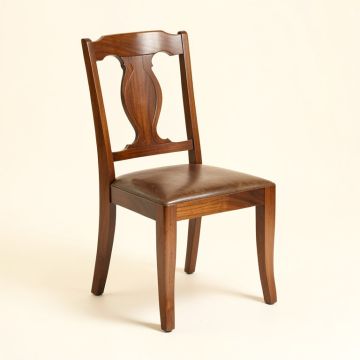 North Andover Solid Wood Queen Anne Back Side Chair In Walnut (synthetic illustration; no displayed measurements)