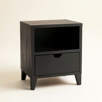 Birch Dell Nightstand - Black (synthetic illustration; no displayed measurements)