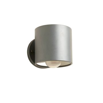 Briar Bend Wall Sconce Mounted On A Plain Wall - Gray