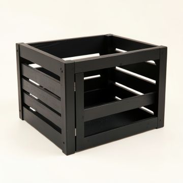 Harbor Crest Empty Furniture-Style Pet Crate - Black (synthetic illustration; no displayed measurements)