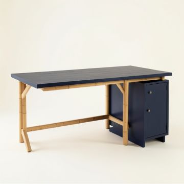 Laurel Crest Empty Workshop Workbench - Navy (synthetic illustration; no displayed measurements)