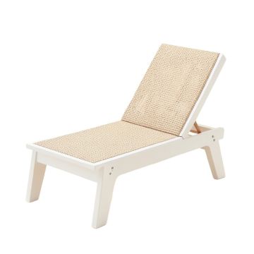 Spruce Arc Outdoor Lounge Chair - White