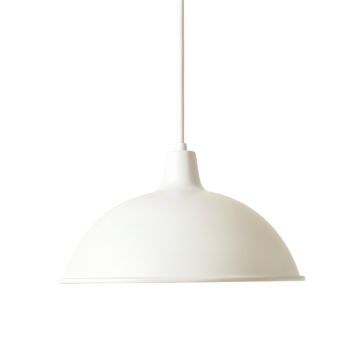 Shore Crest Pendant Light Suspended From One Plain Cable - White
