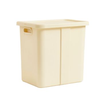 Olive Bluff Closed Outdoor Storage Box - Ivory