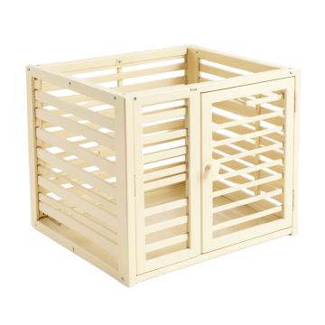 Reed Bluff Empty Furniture-Style Pet Crate - Ivory