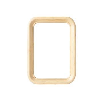 Birch Crest Framed Wall Mirror - Ivory