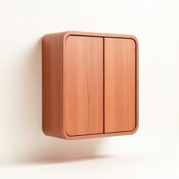 Shore Crossing Wall-Mounted Entry Cabinet - Terracotta (synthetic illustration; no displayed measurements)