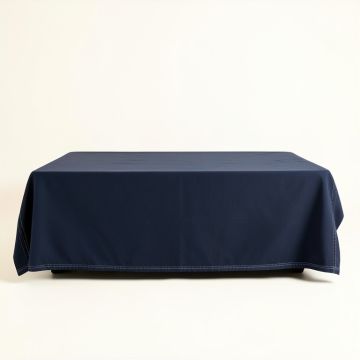 Sage Edge Flat Bed Sheet - Navy (synthetic illustration; no displayed measurements)